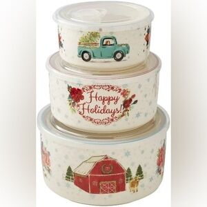 The Pioneer Woman Floral Medley 6-piece Ceramic storage containers